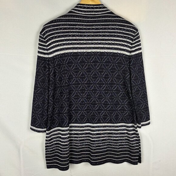 Misook Women Knit Cardigan Sweater Jacket Sz L LongSleeve Business Office Career - Picture 3 of 12